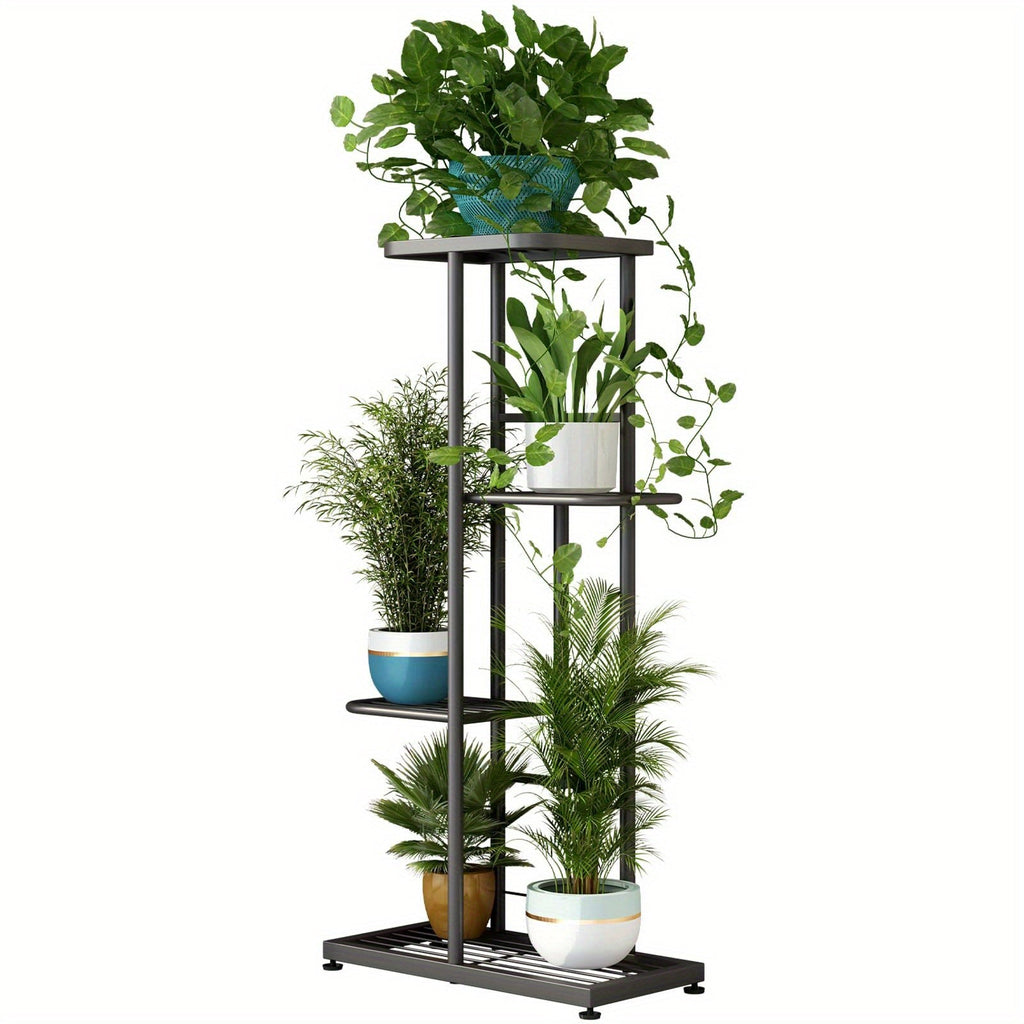 Multi-Layer Metal Plant Stand 31.5/37.4/41.3In Height Adjustable Potted Plant Holder Indoor Outdoor Corner Display Rack for Living Room Balcony Home Decor