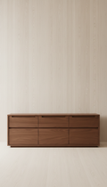 Sideboard aus Walnussholz, modular